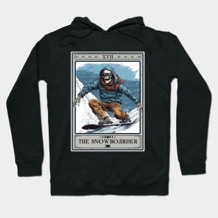 Snowboarder Tarot Card, Snowboarding Skeleton Hoodie